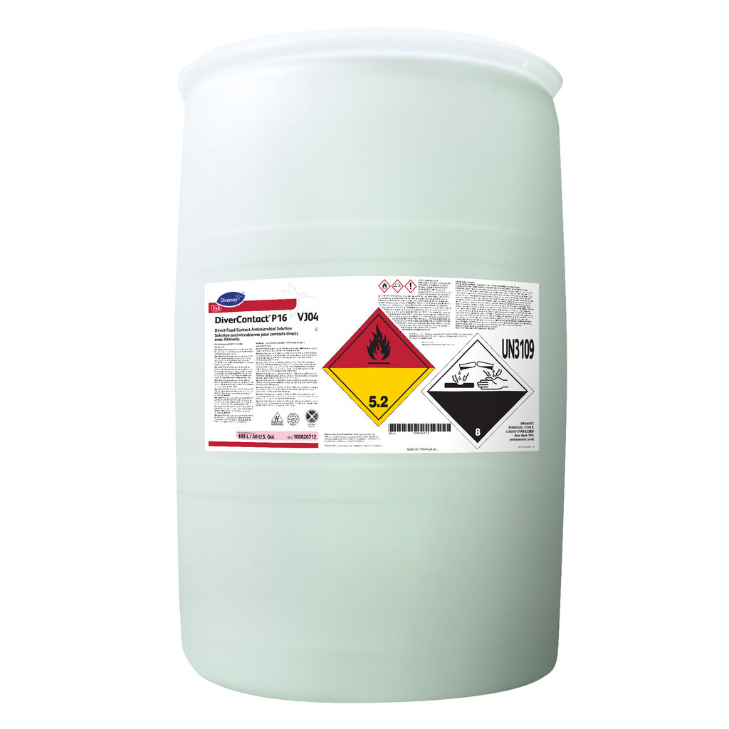 DiverContact® P16 VJ04, 50gal - Direct Food Contact Antimicrobial Solution